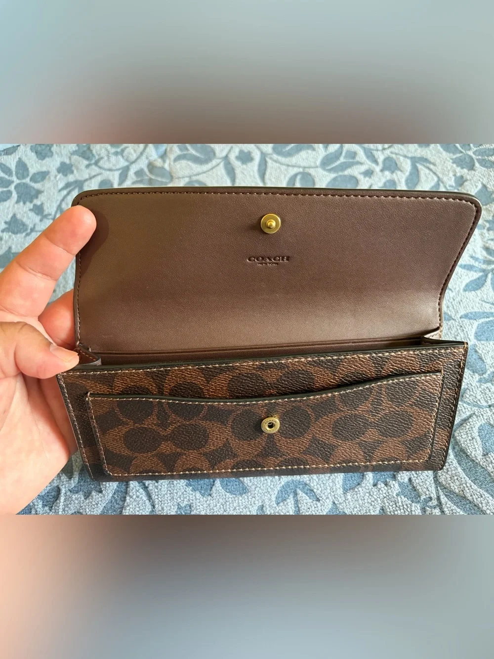 COACH MILA LONG FLAP WALLET - Picture 6 of 8